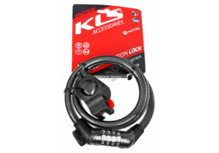 Замок тросиковый кодовый Kellys Encode 12x1000мм черный